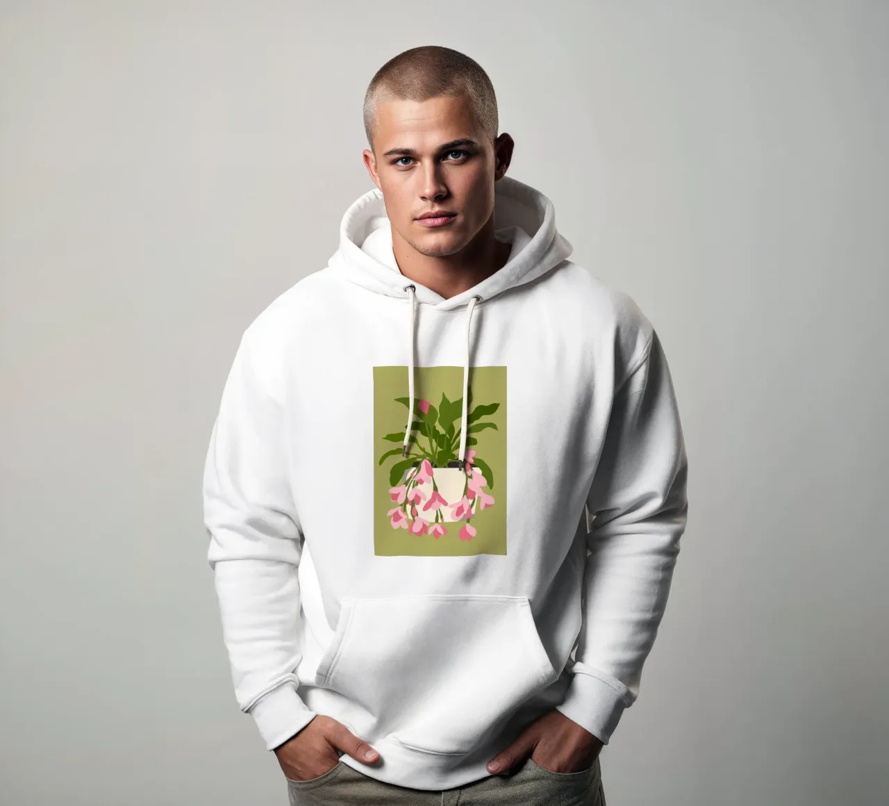 Pianta da fiore felpa con cappuccio da Seren Liodra