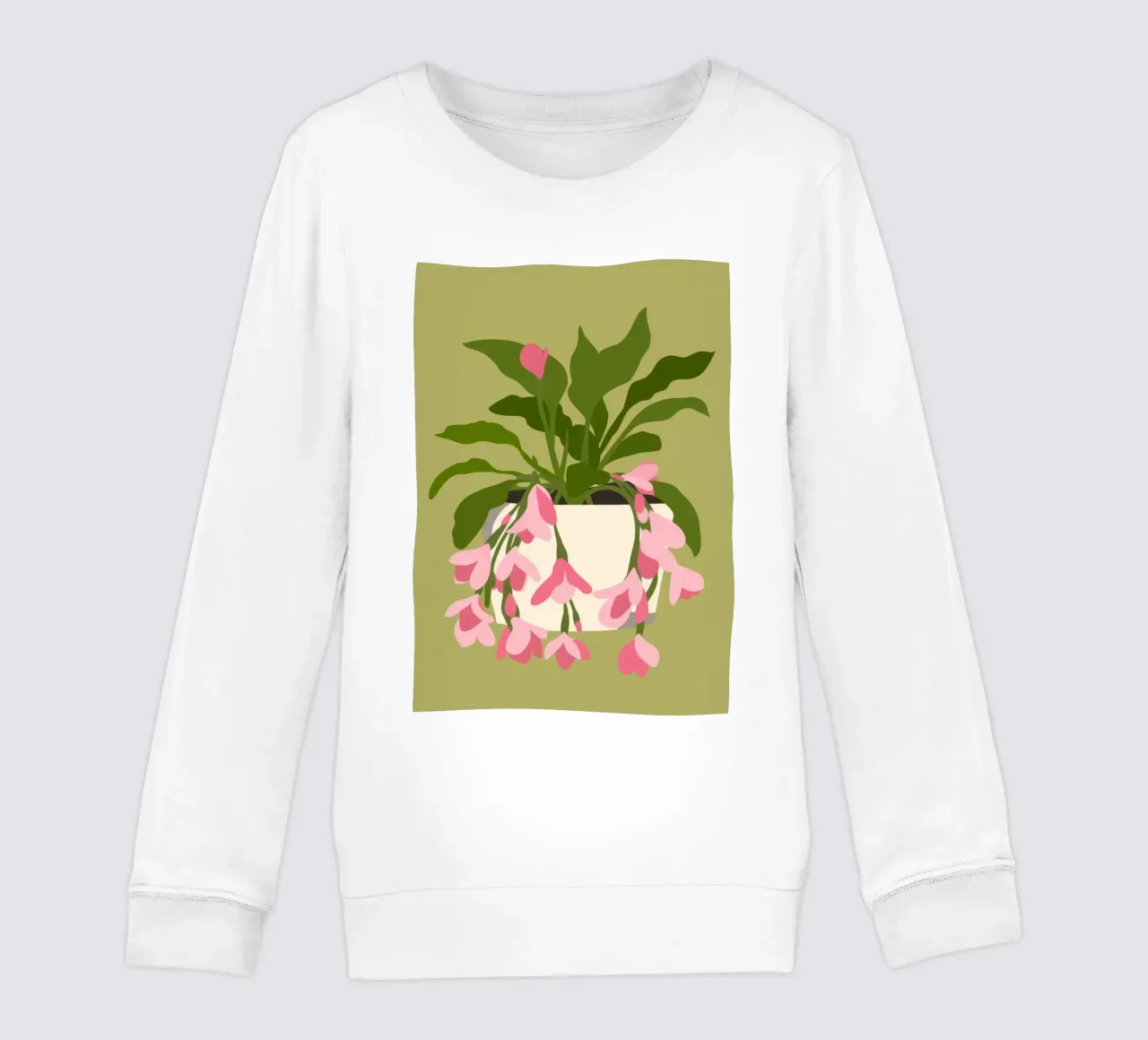 Flowering Plant kids sweatshirt by Seren Liodra