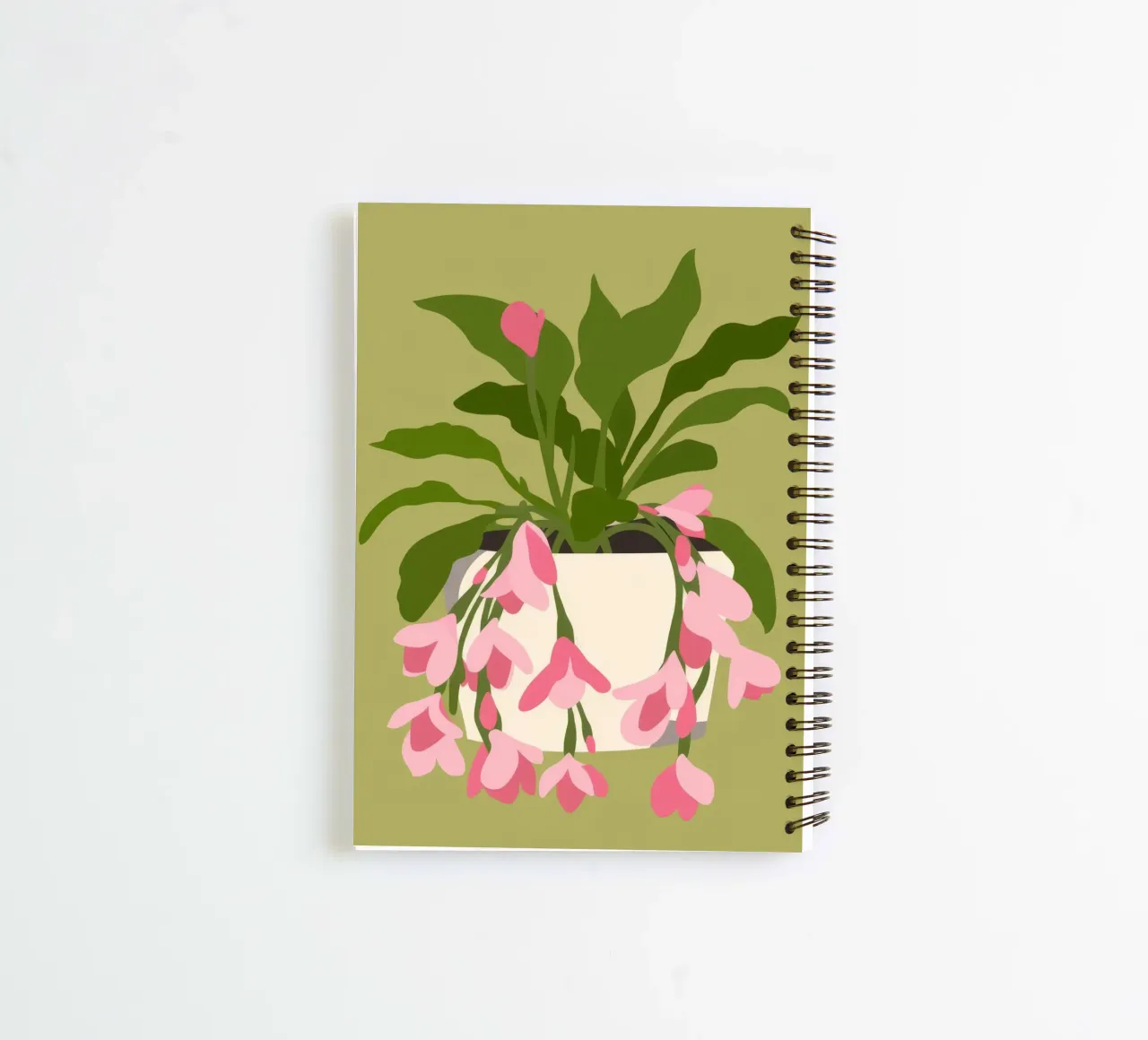 Flowering Plant spiral notebook by Seren Liodra