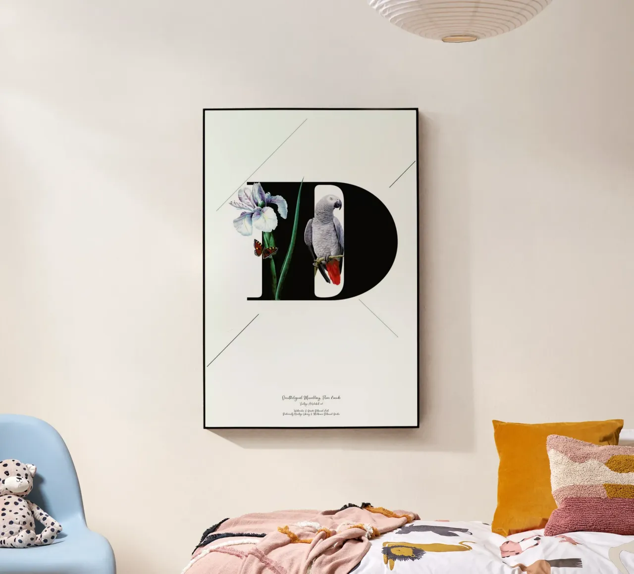 Botanical Alphabet - D Acryl-Glas von Froilein Juno