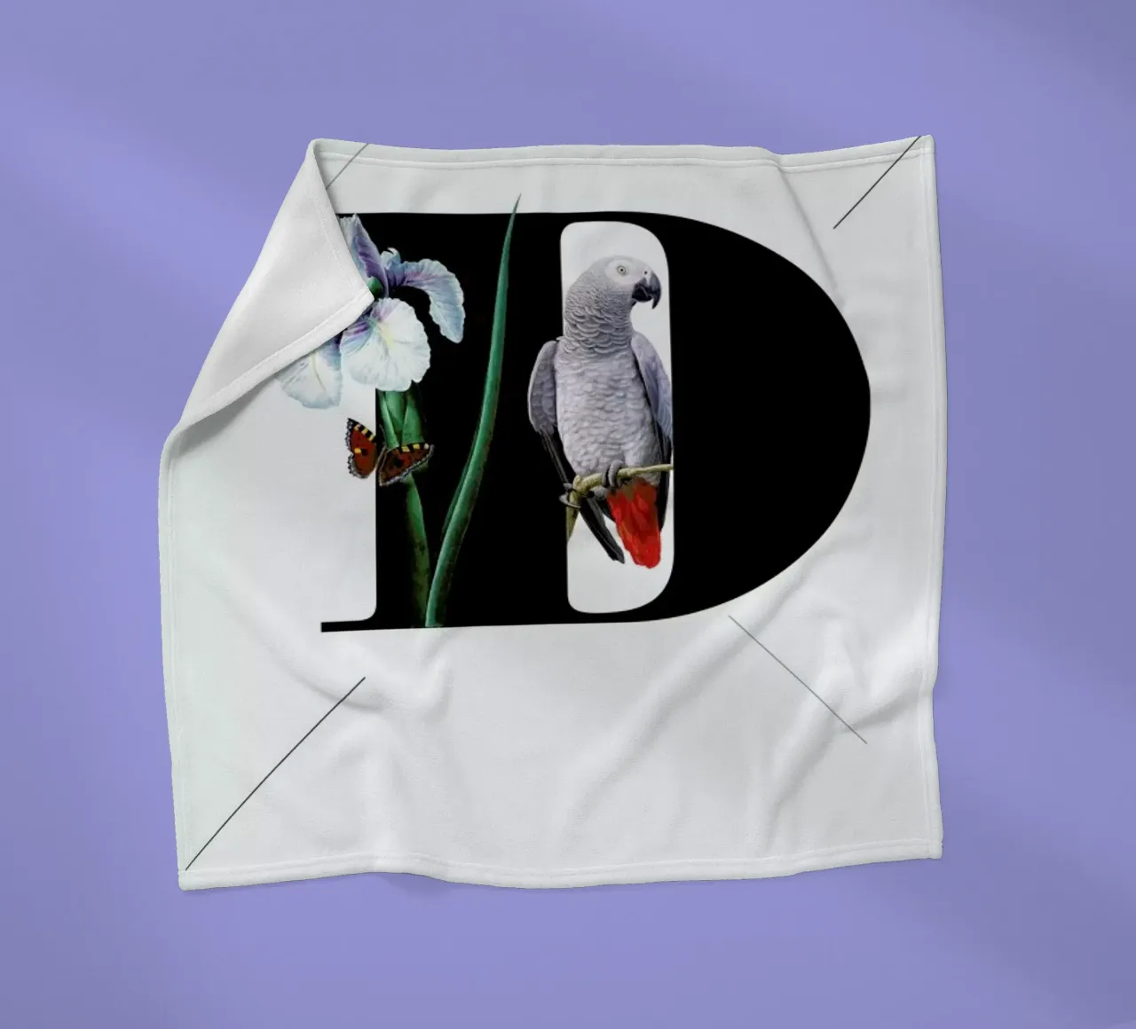 Botanical Alphabet - D Fleecedecke von Froilein Juno
