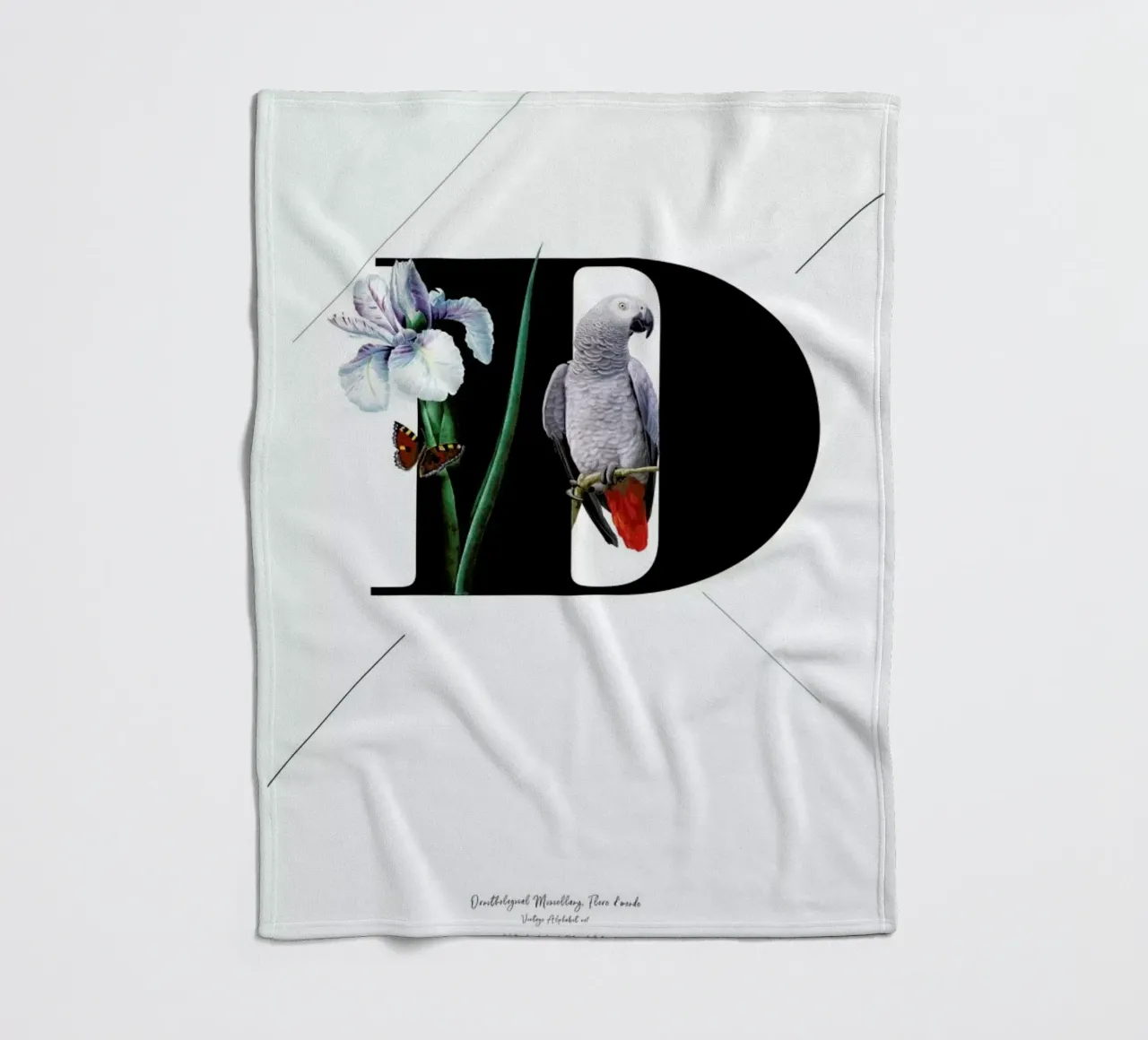 Botanical Alphabet - D Fleecedecke von Froilein Juno