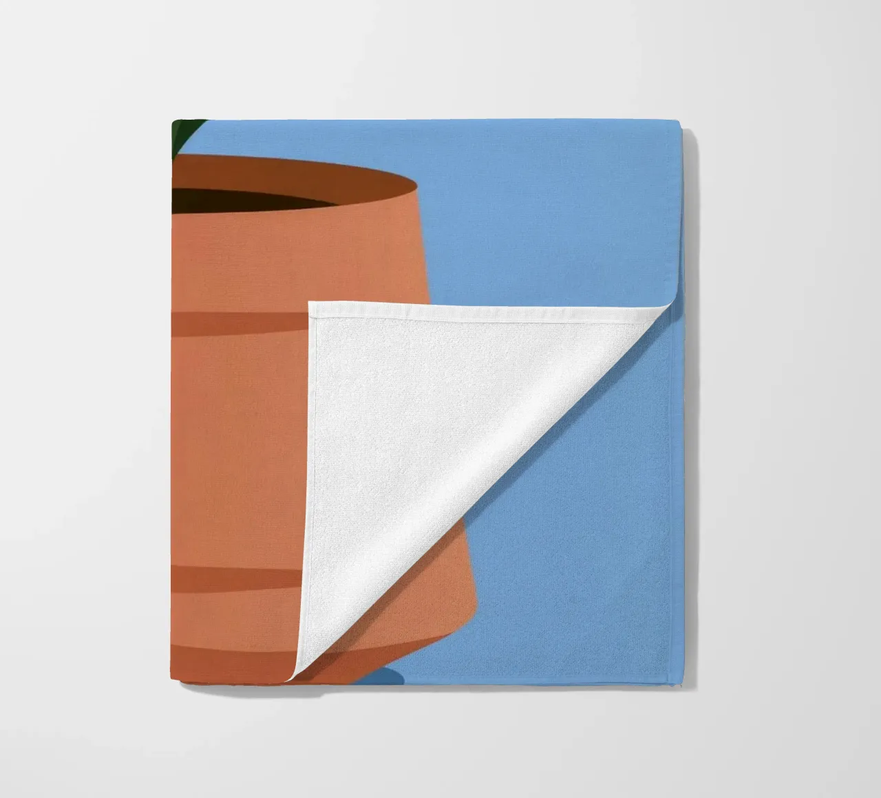 Potted Foliage beach towel by Seren Liodra