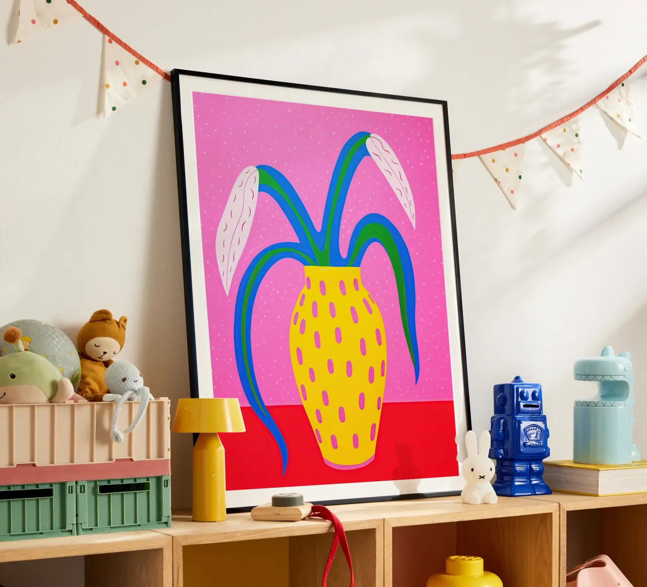 Strana natura morta color lampone | Pop Art poster da Autofocus