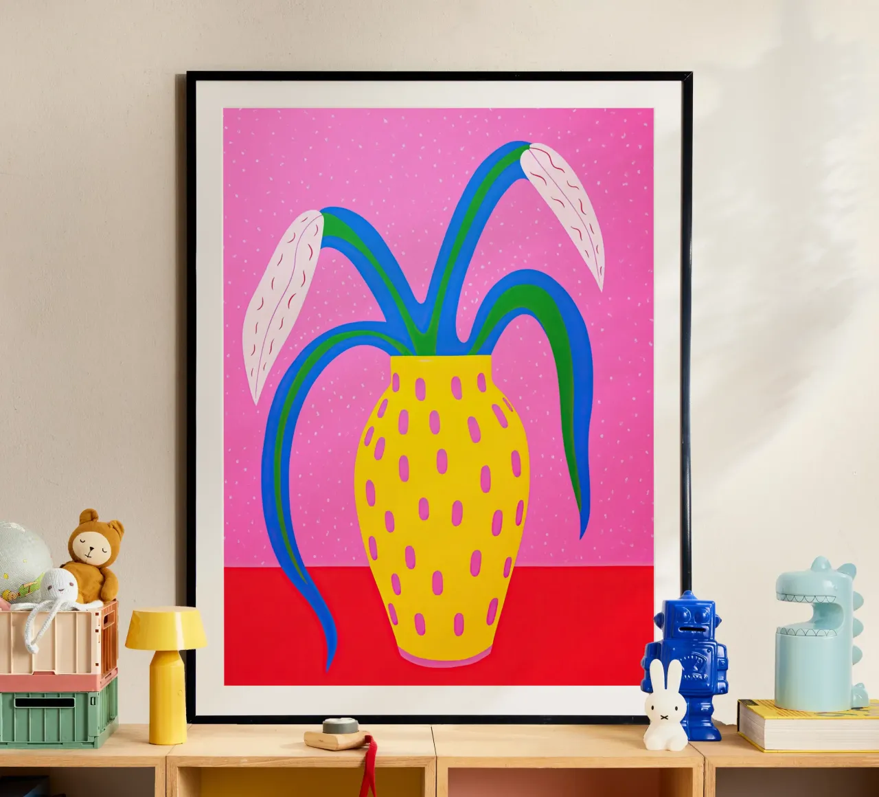 Strana natura morta color lampone | Pop Art poster da Autofocus