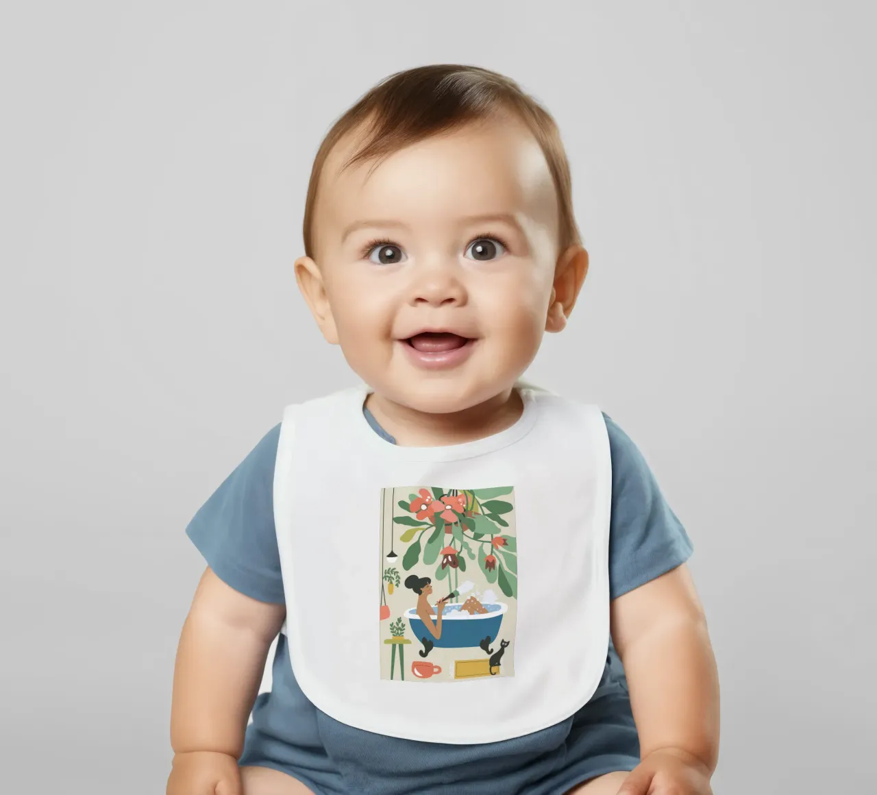 Badtijd baby slabbetje van Seren Liodra