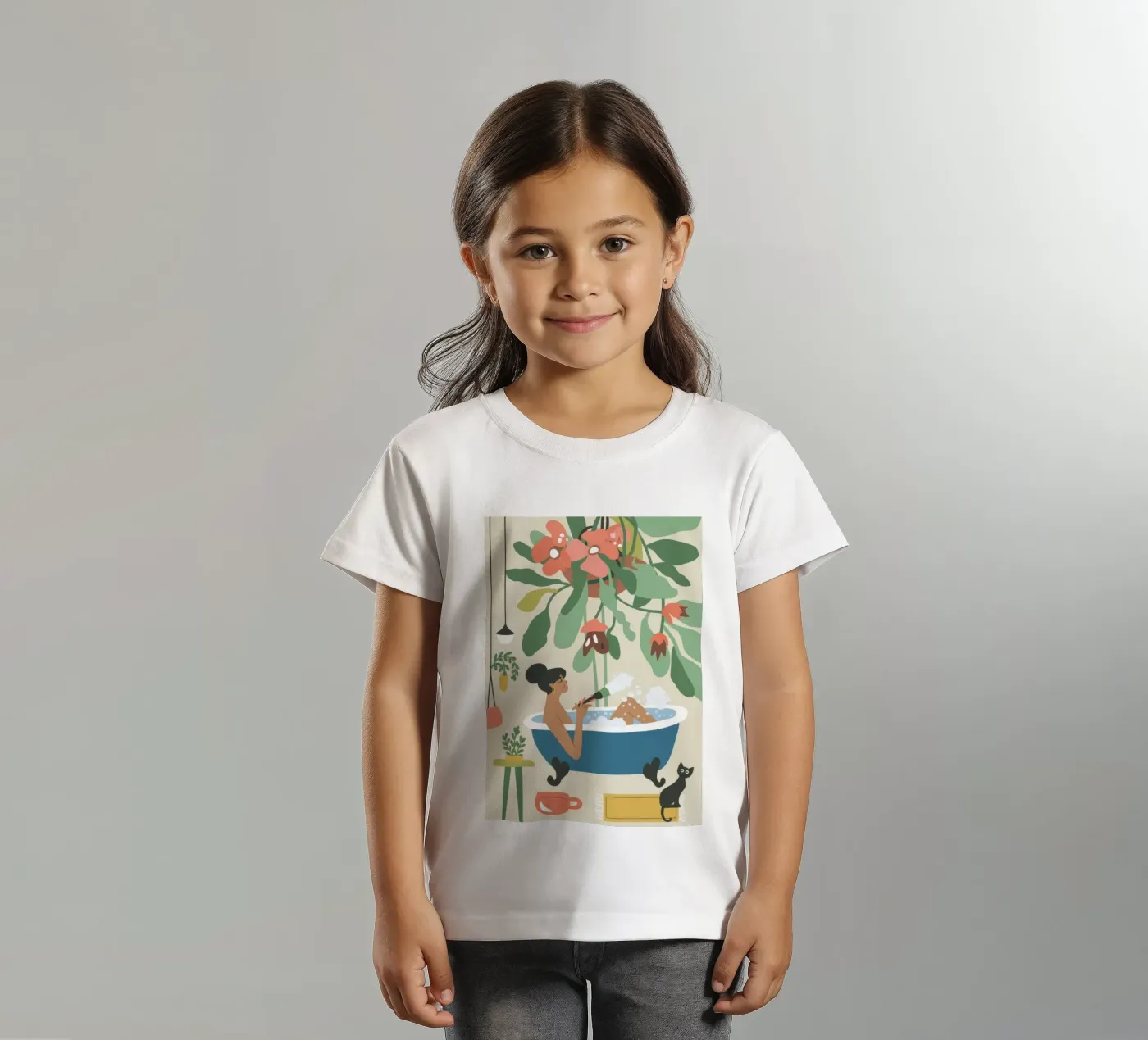 Tempo di bagno t-shirt bambini da Seren Liodra