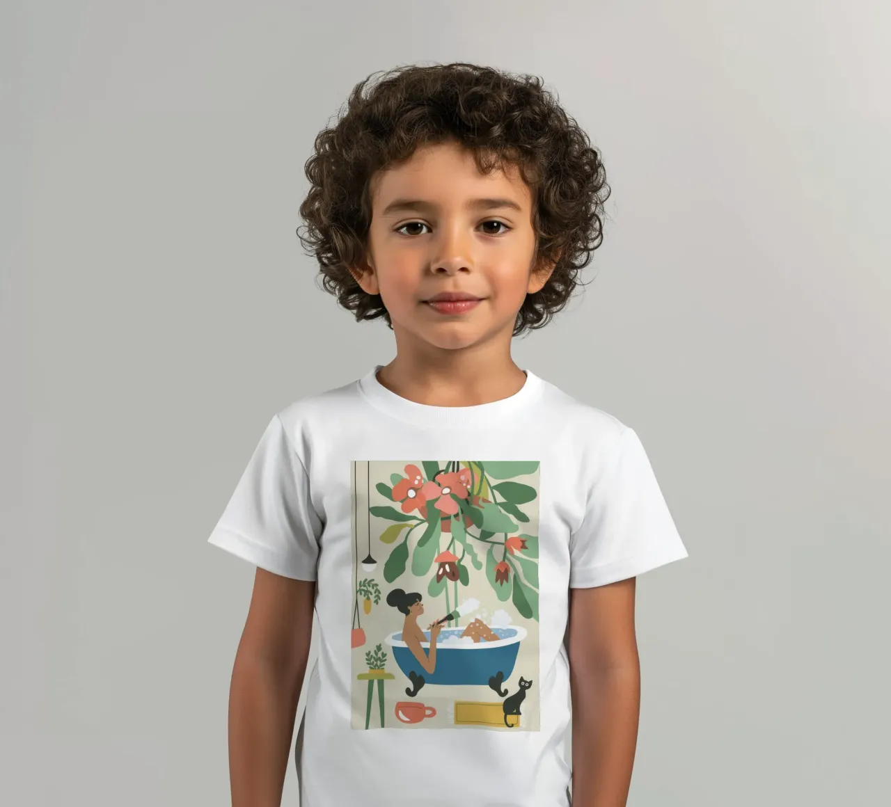 Tempo di bagno t-shirt bambini da Seren Liodra