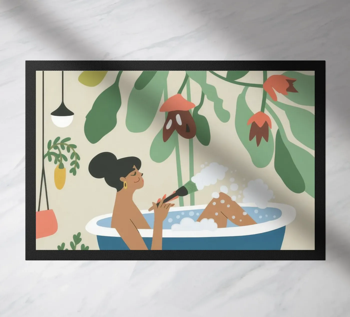Bath Time doormat by Seren Liodra