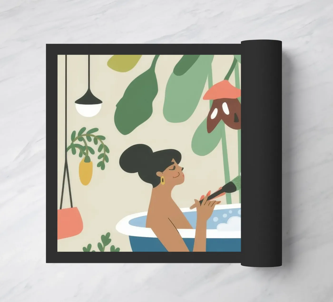 Bath Time doormat by Seren Liodra