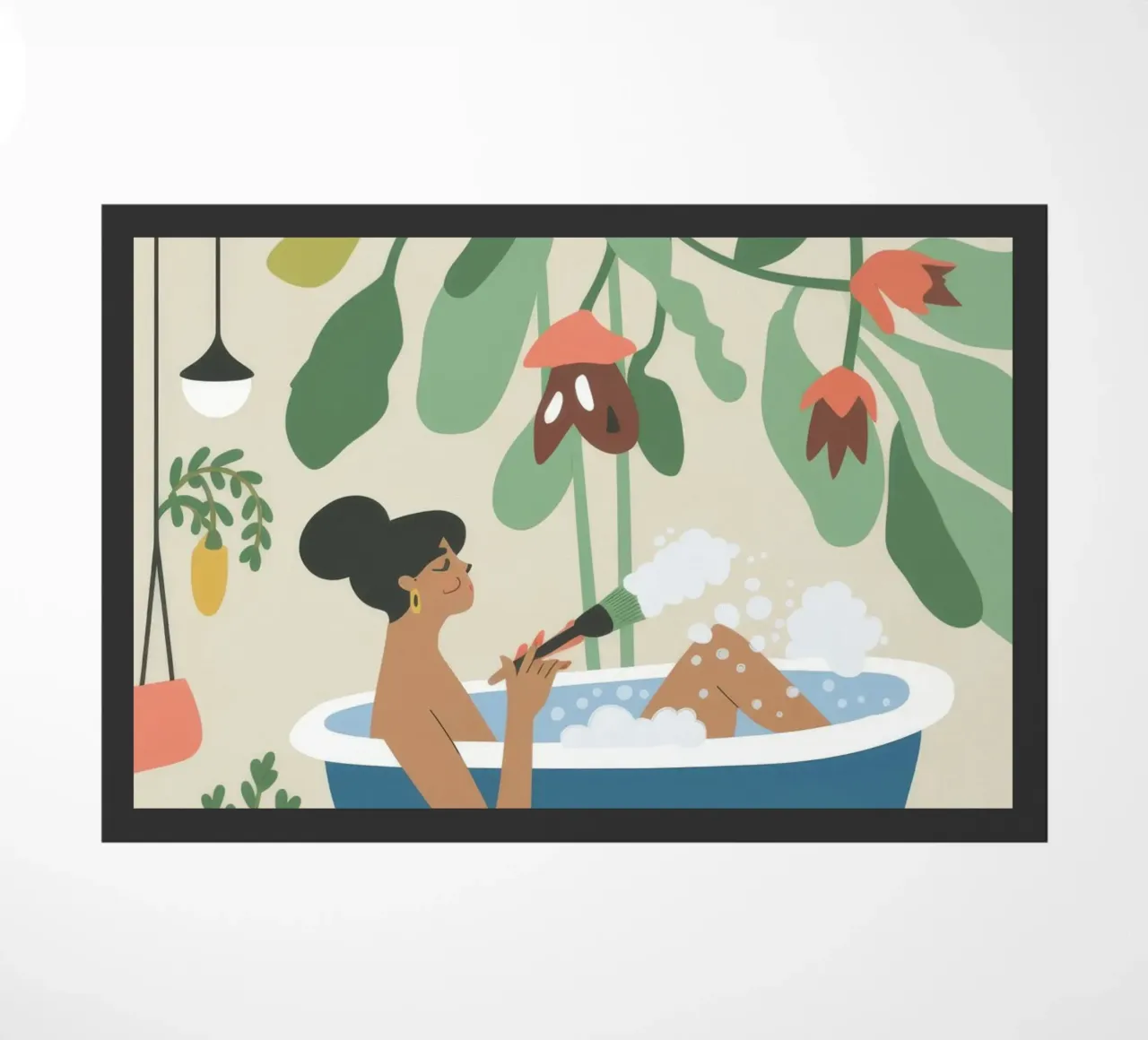 Badtijd deurmat van Seren Liodra