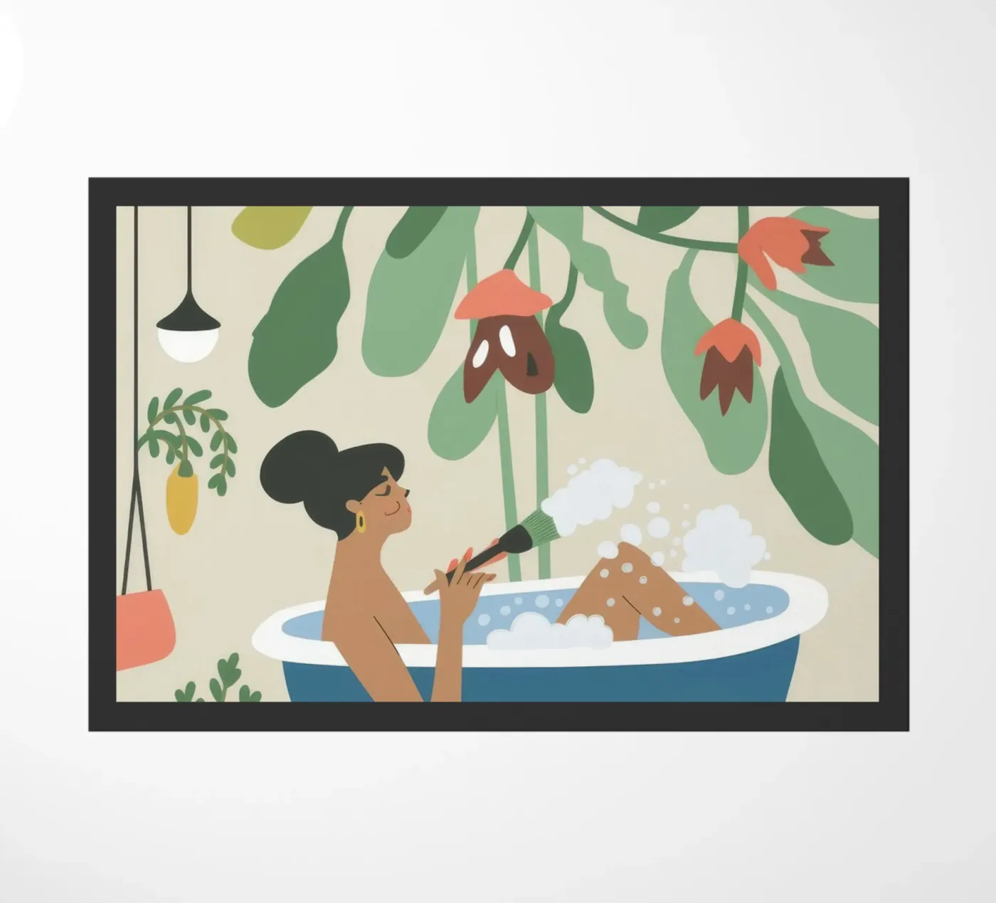 Bath Time doormat by Seren Liodra