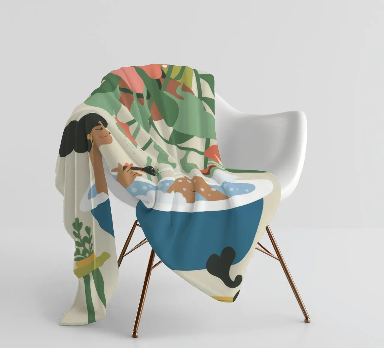 Bath Time Fleecedecke von Seren Liodra