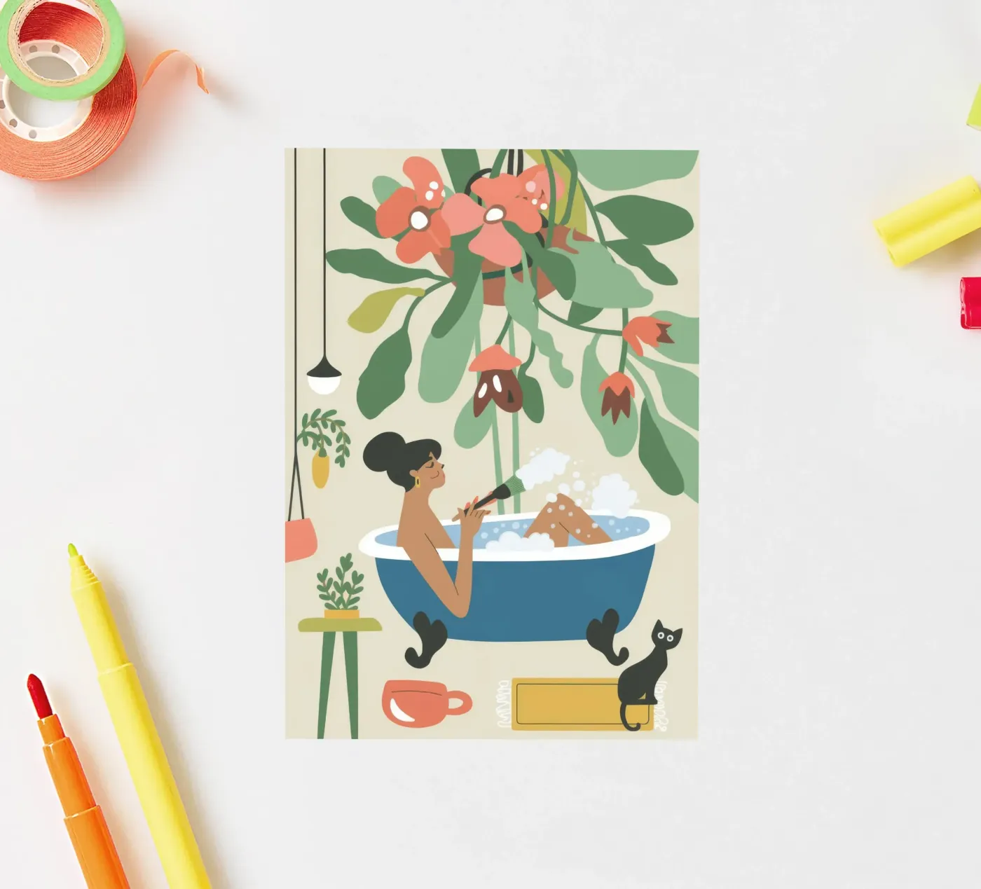 Bath Time sticker by Seren Liodra