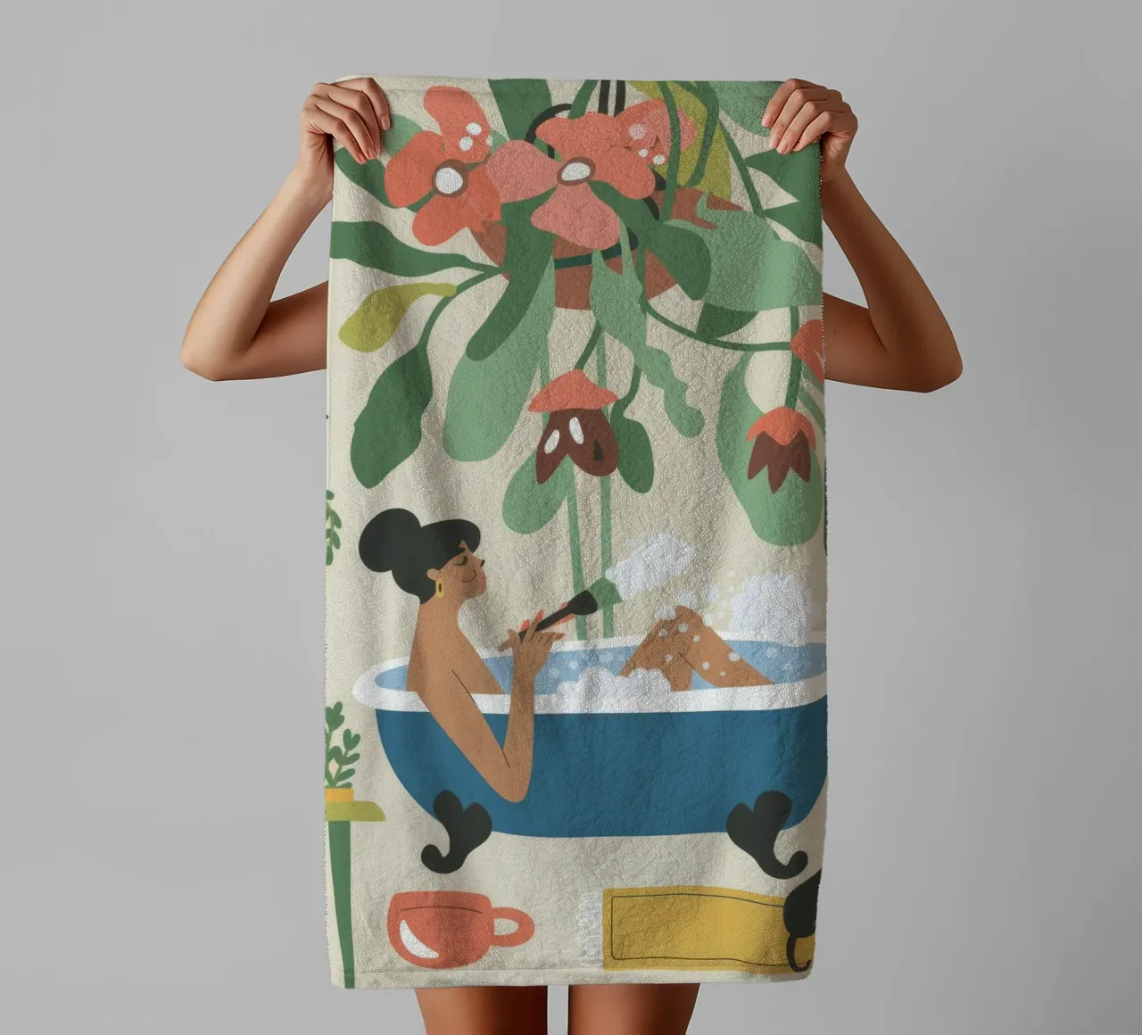 Badtijd badhanddoek van Seren Liodra