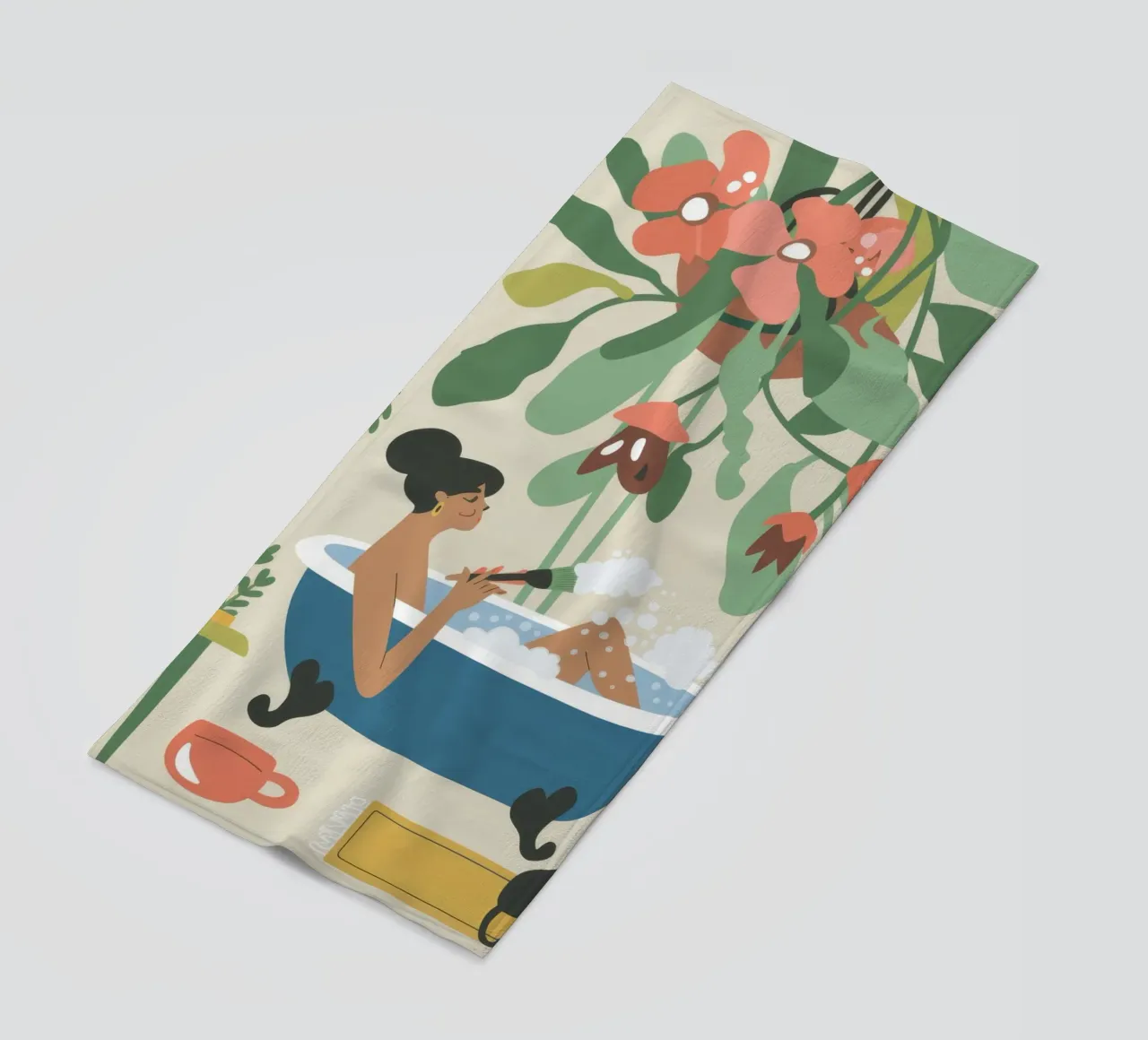 Badtijd strandhanddoek van Seren Liodra