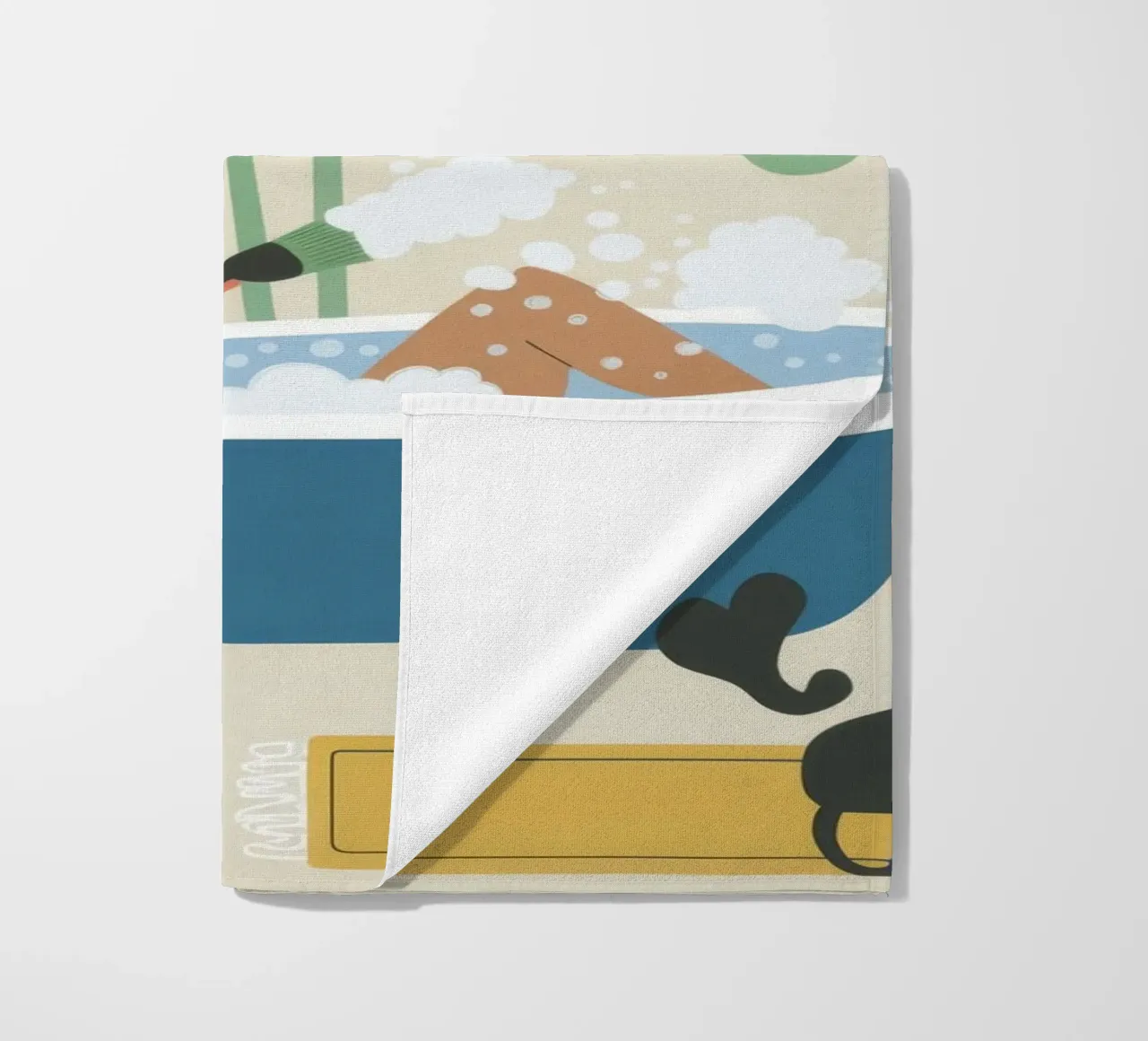 Badtijd strandhanddoek van Seren Liodra