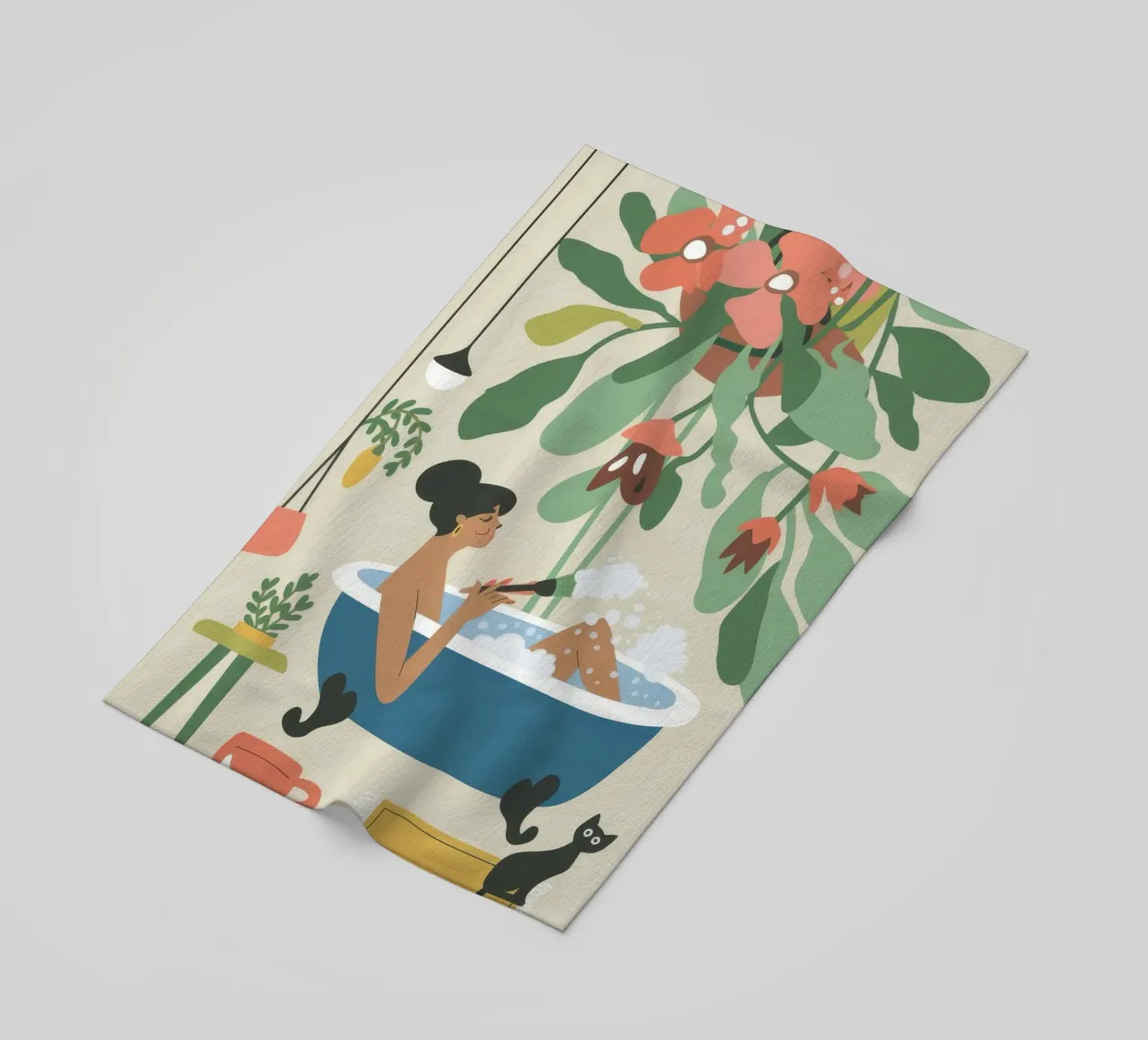 Badtijd strandhanddoek van Seren Liodra