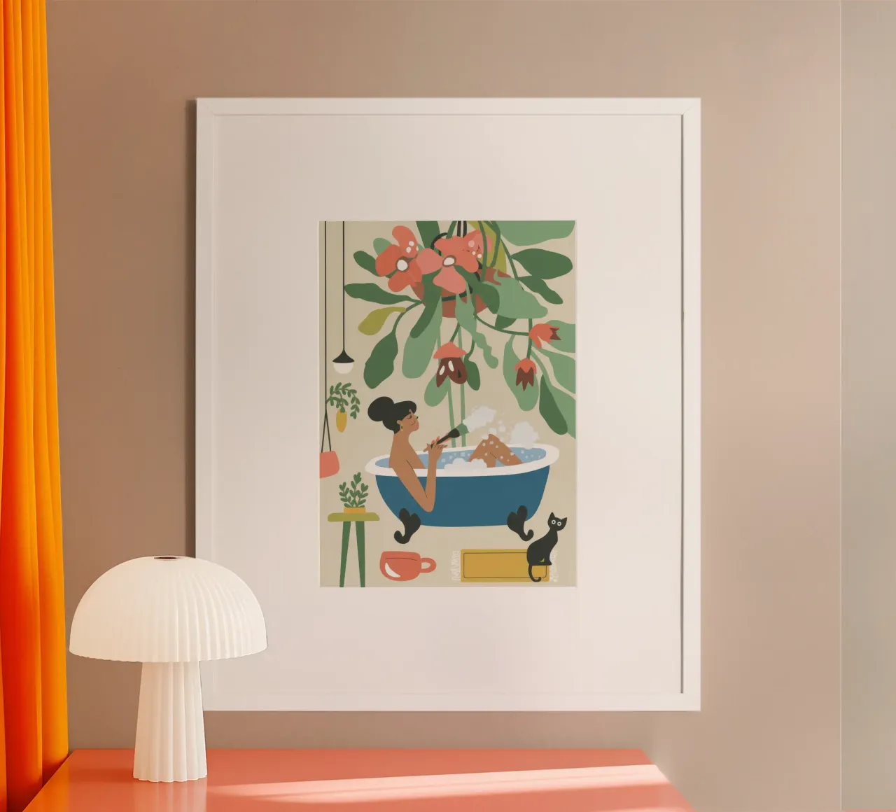 Bath Time poster by Seren Liodra