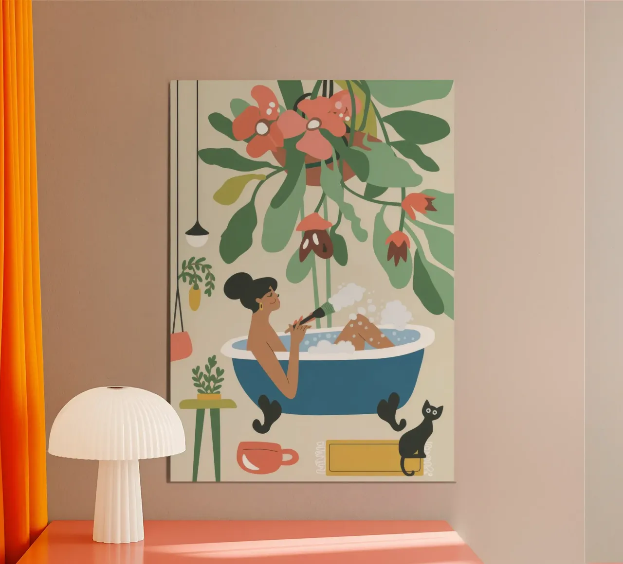 Bath Time poster by Seren Liodra