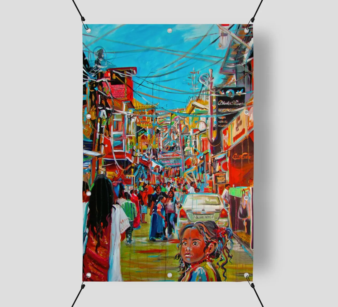 India telo in pvc da Happy 😃 Art 🎨 by Christine Schnoell