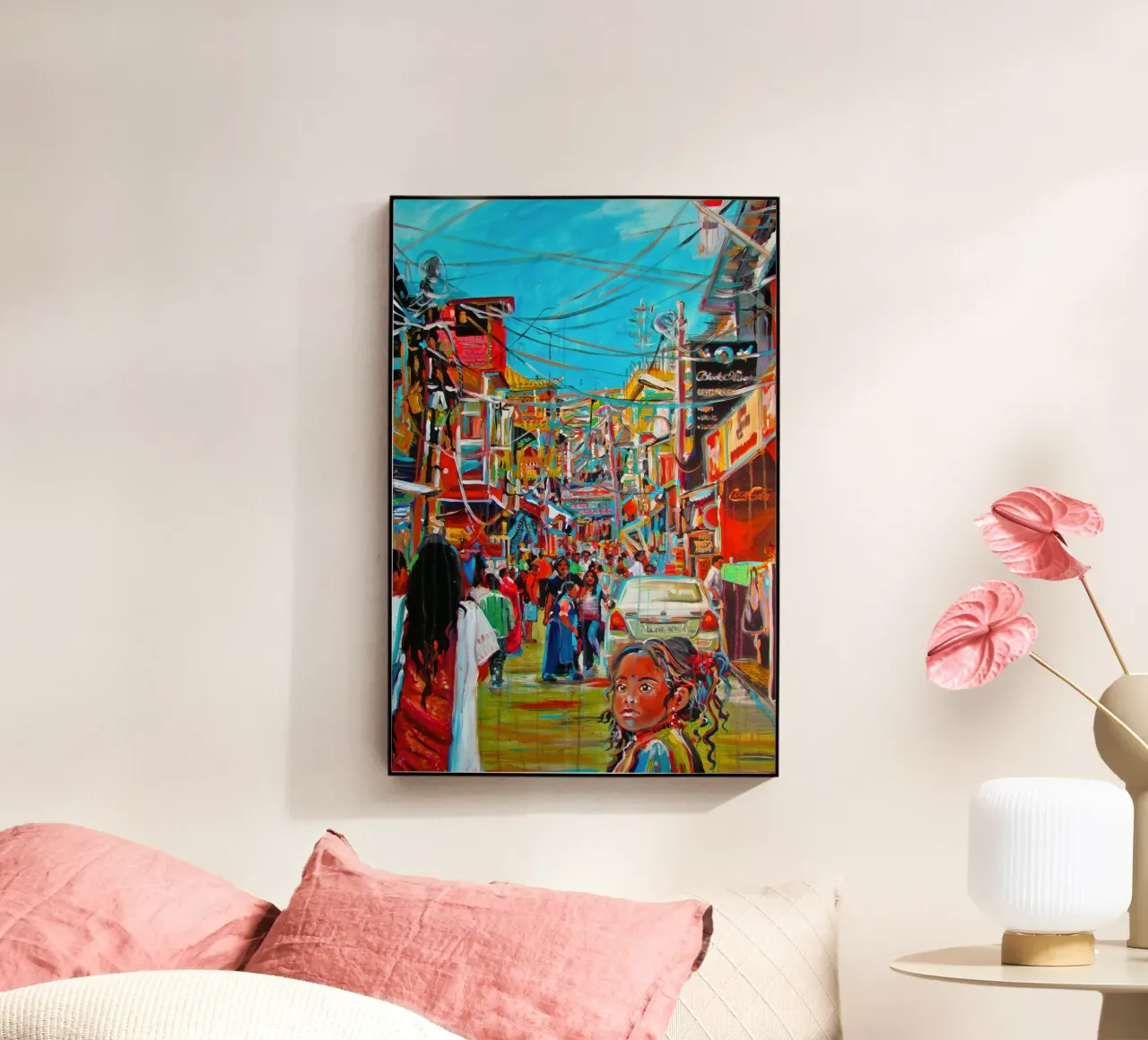 India plexiglass da Happy 😃 Art 🎨 by Christine Schnoell