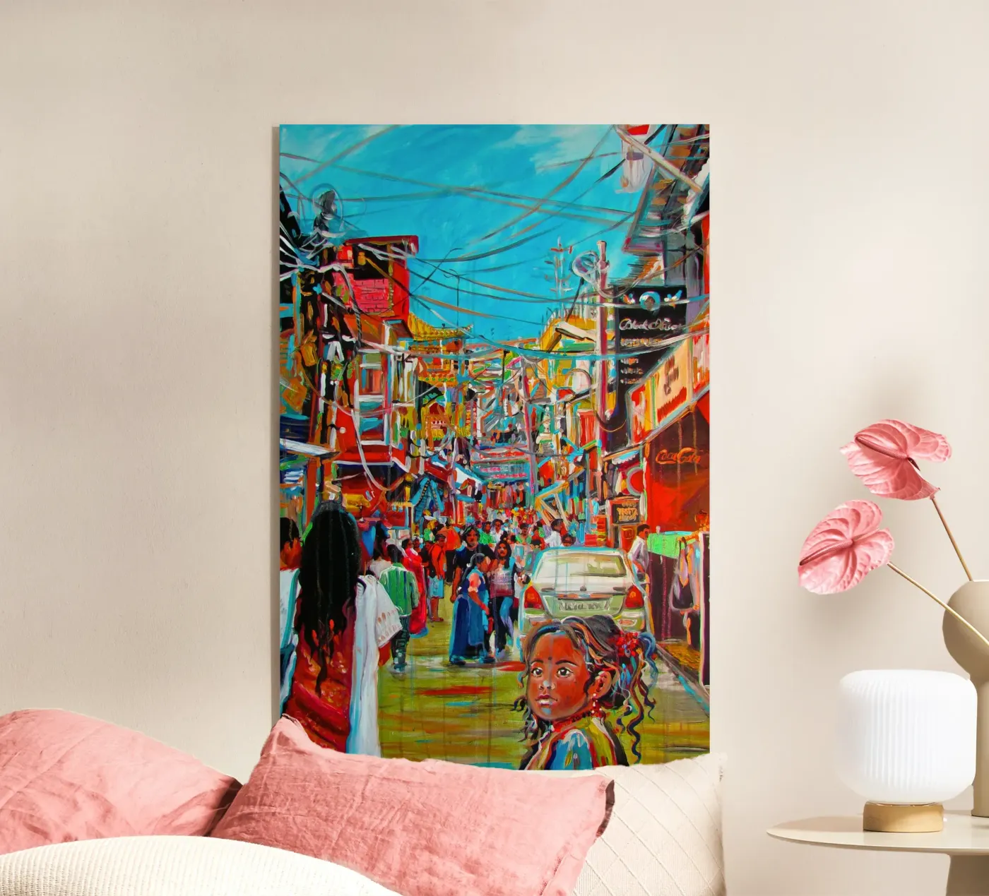 India plexiglass da Happy 😃 Art 🎨 by Christine Schnoell