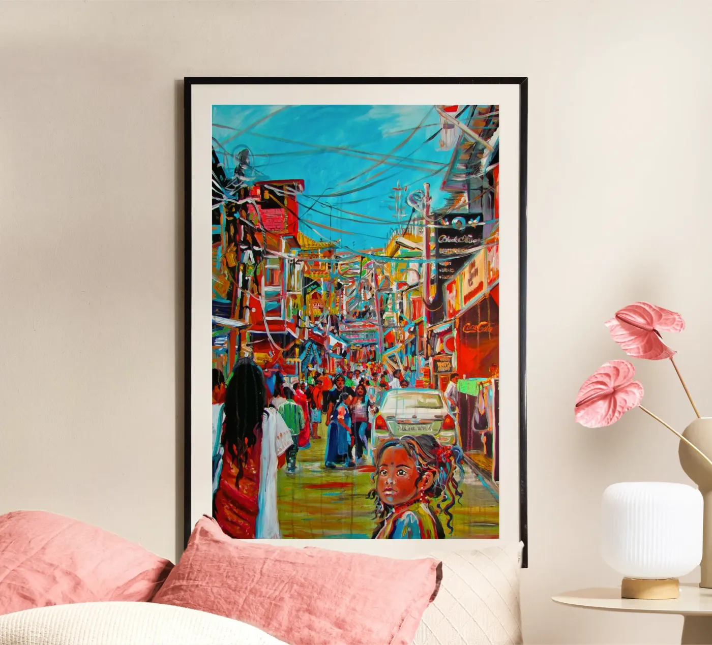 India poster by Happy 😃 Art 🎨 by Christine Schnoell