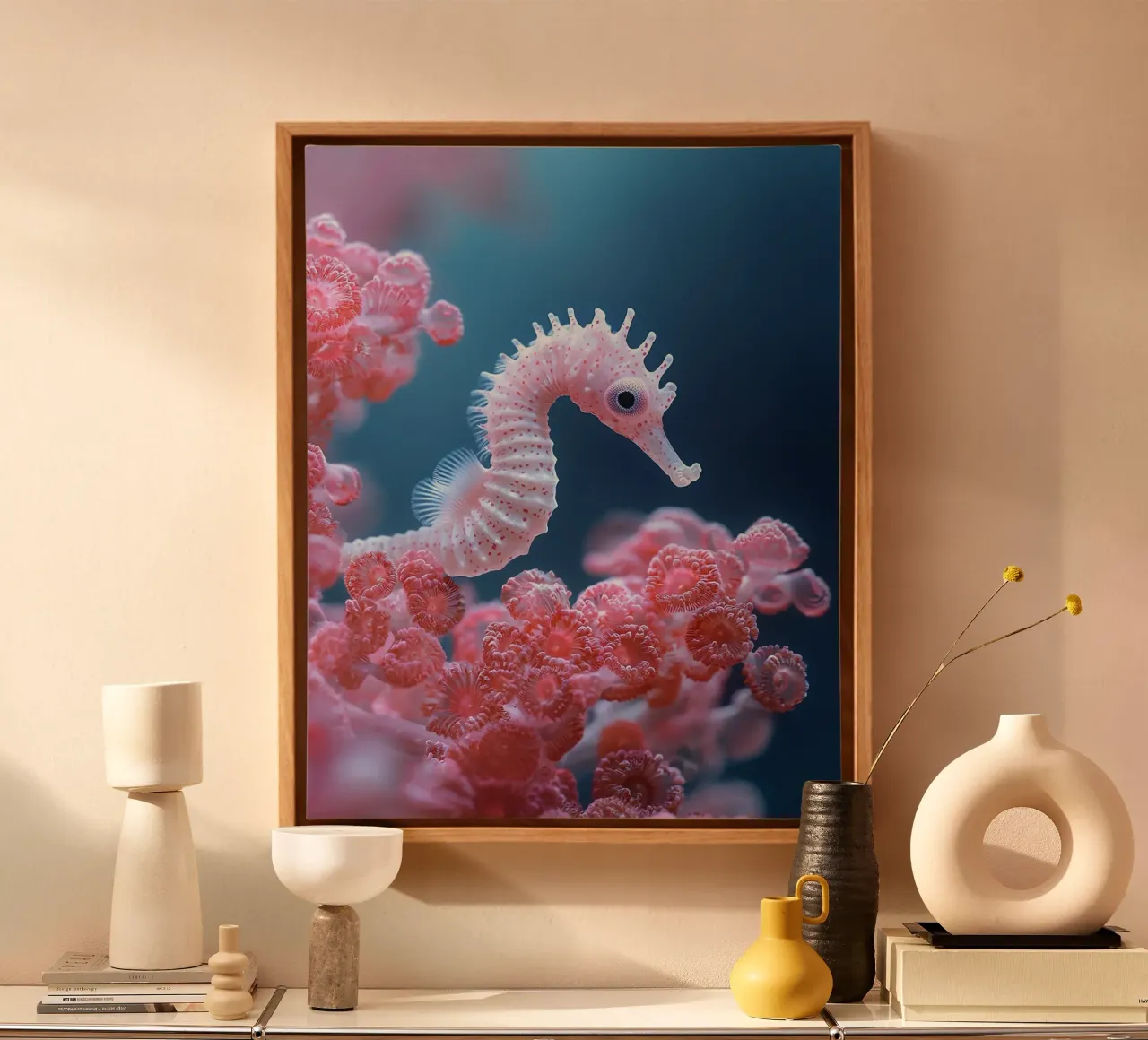 Macro Nature tela con Cornice a cassetta da PhotoVibe Decor