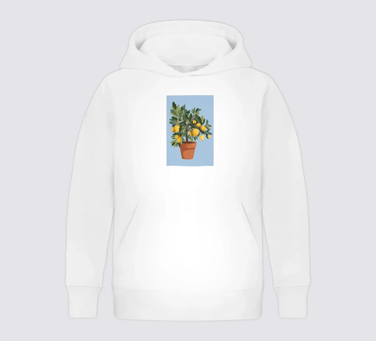 Albero dei limoni felpa bambino con cappuccio da Seren Liodra