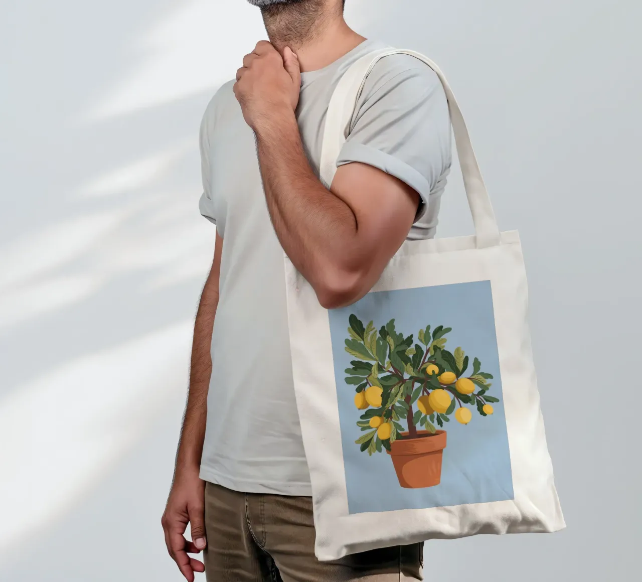 Albero dei limoni borsa in juta da Seren Liodra