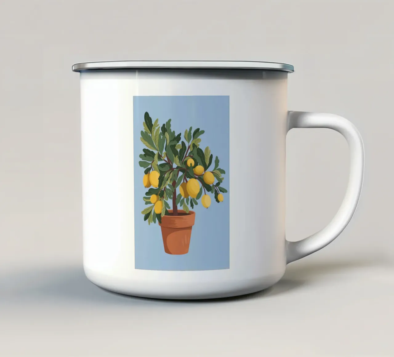 Albero dei limoni tazza in smalto da Seren Liodra