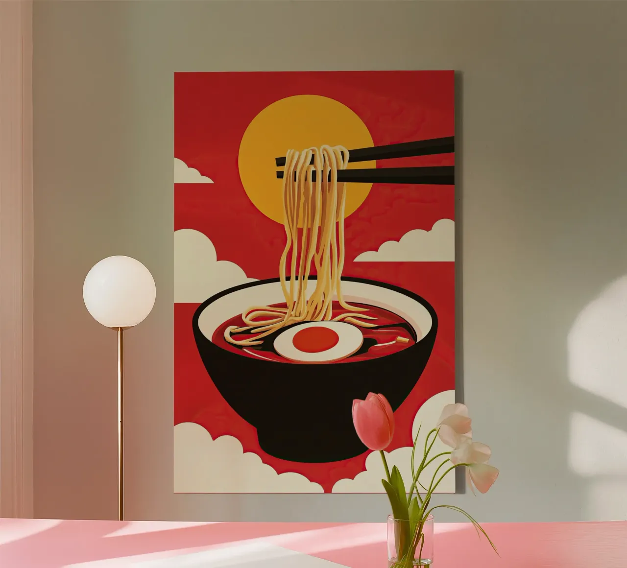 Poster di design per spaghetti Ramen giapponesi tela da Autofocus