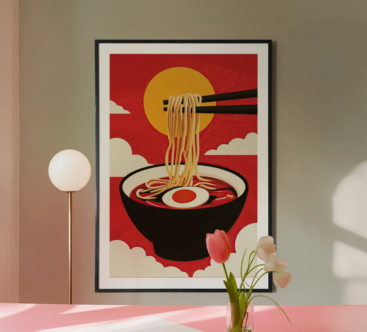 Poster di design per spaghetti Ramen giapponesi poster da Autofocus