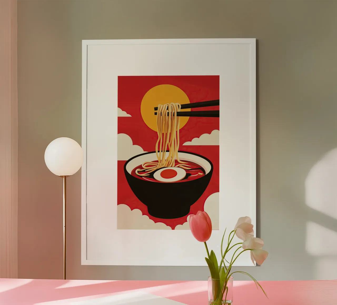 Poster di design per spaghetti Ramen giapponesi poster da Autofocus