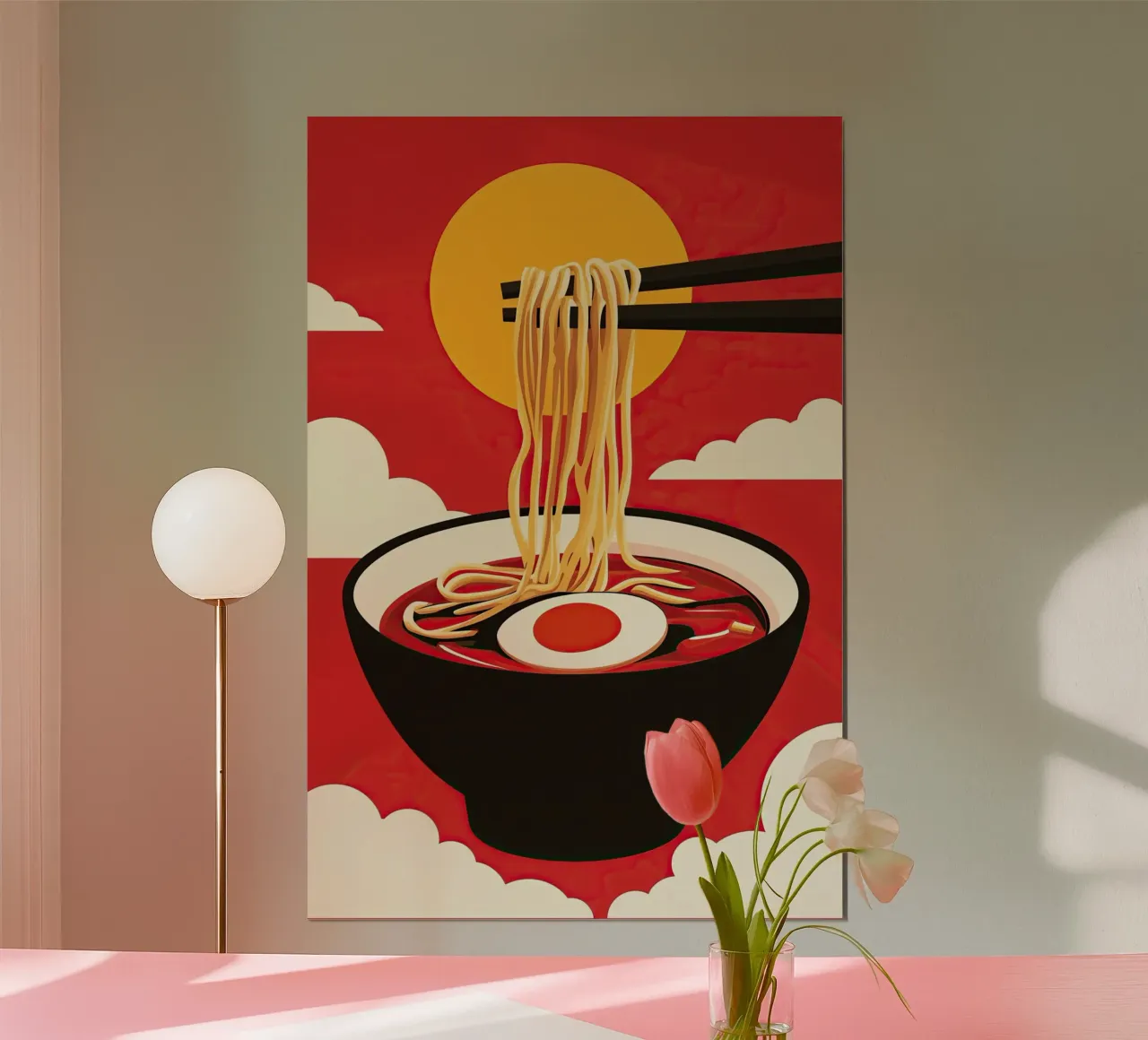 Poster di design per spaghetti Ramen giapponesi poster da Autofocus