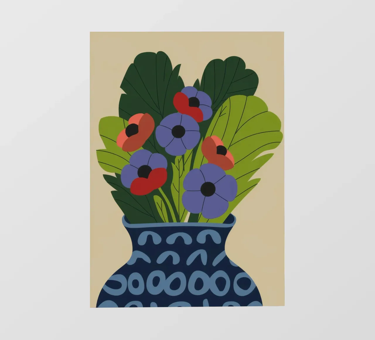Vase floral bâche pvc de Seren Liodra