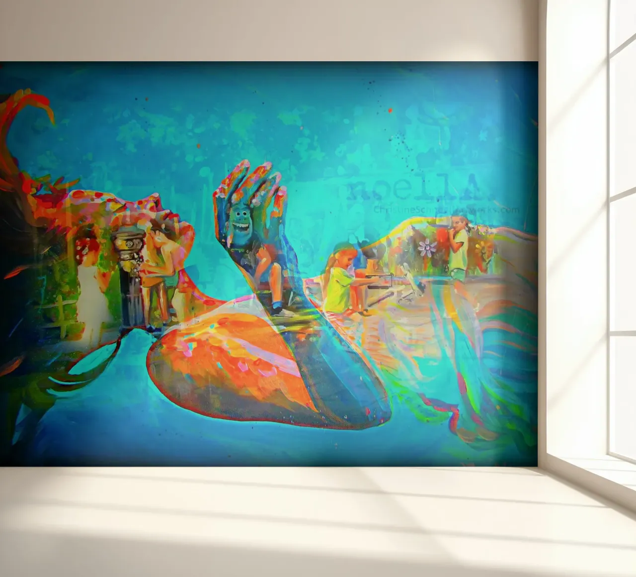 Schwebend fotobehang van Happy 😃 Art 🎨 by Christine Schnoell