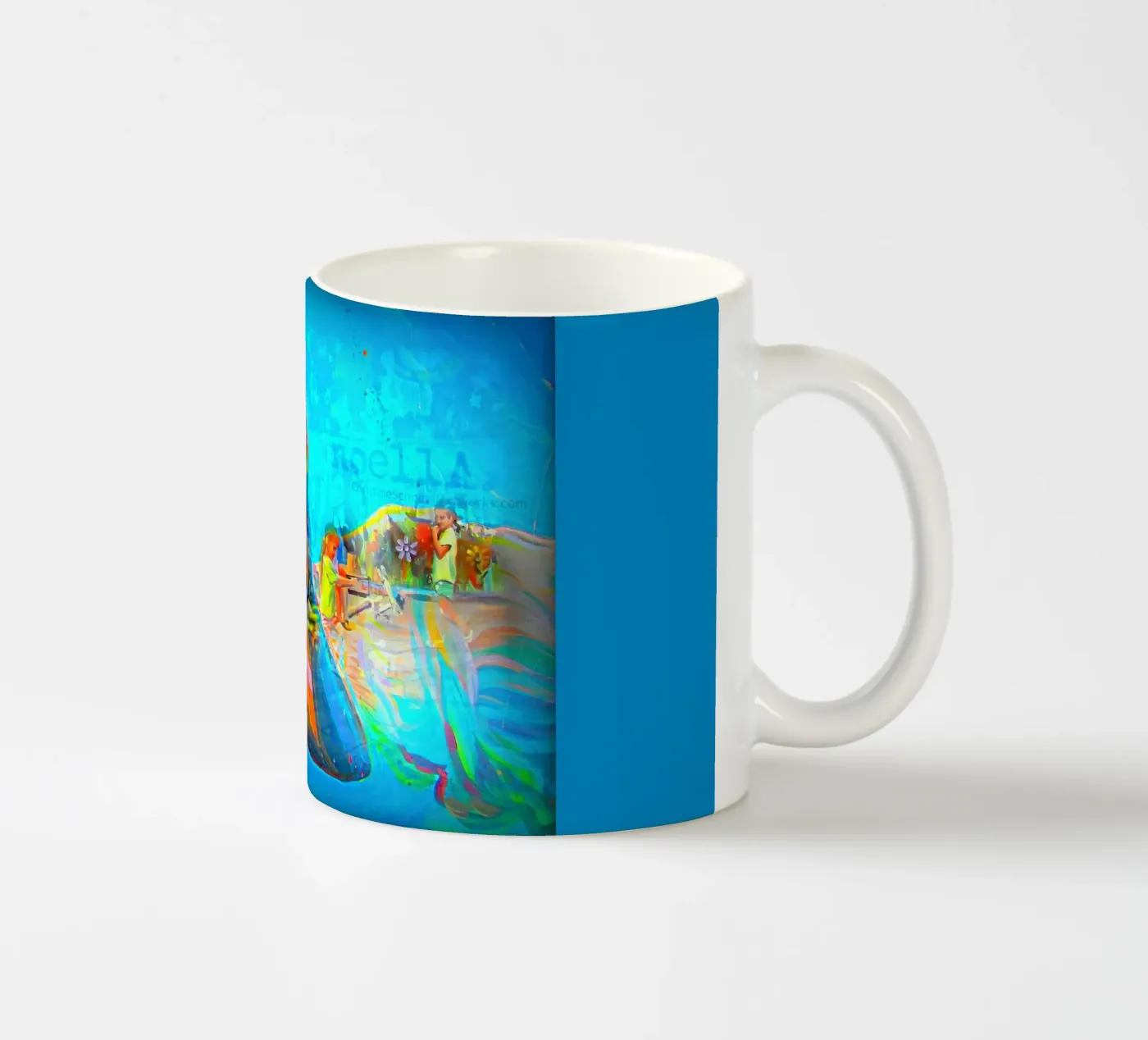 Schwebend ceramic mug by Happy 😃 Art 🎨 by Christine Schnoell