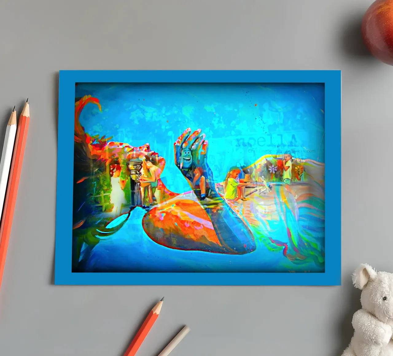 Schwebend sticker sheet by Happy 😃 Art 🎨 by Christine Schnoell