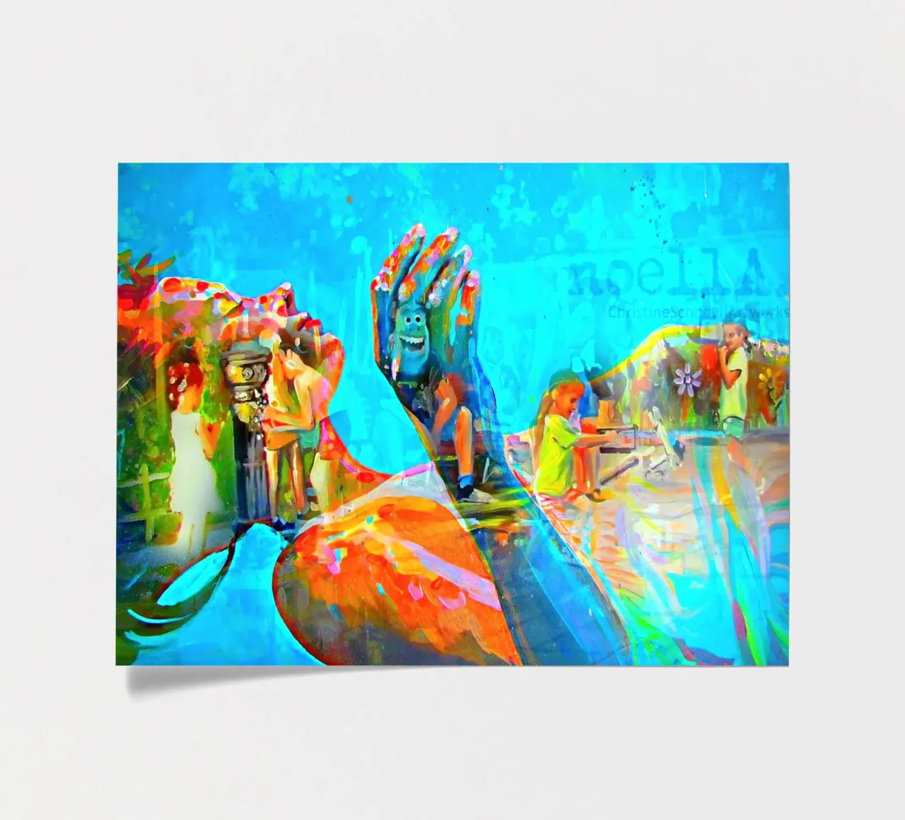 Schwebend sticker sheet by Happy 😃 Art 🎨 by Christine Schnoell