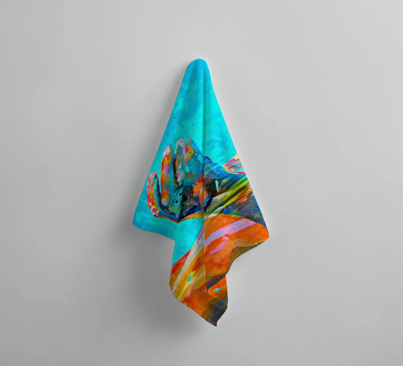 Schwebend towel by Happy 😃 Art 🎨 by Christine Schnoell