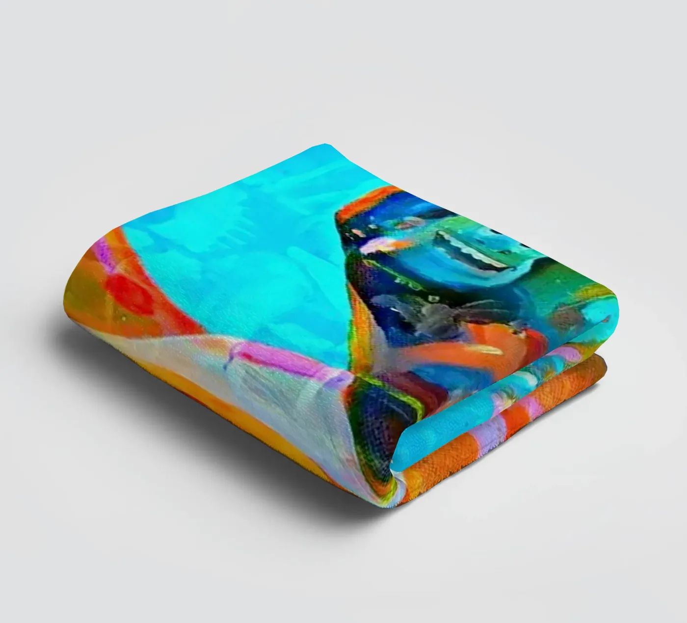 Schwebend towel by Happy 😃 Art 🎨 by Christine Schnoell