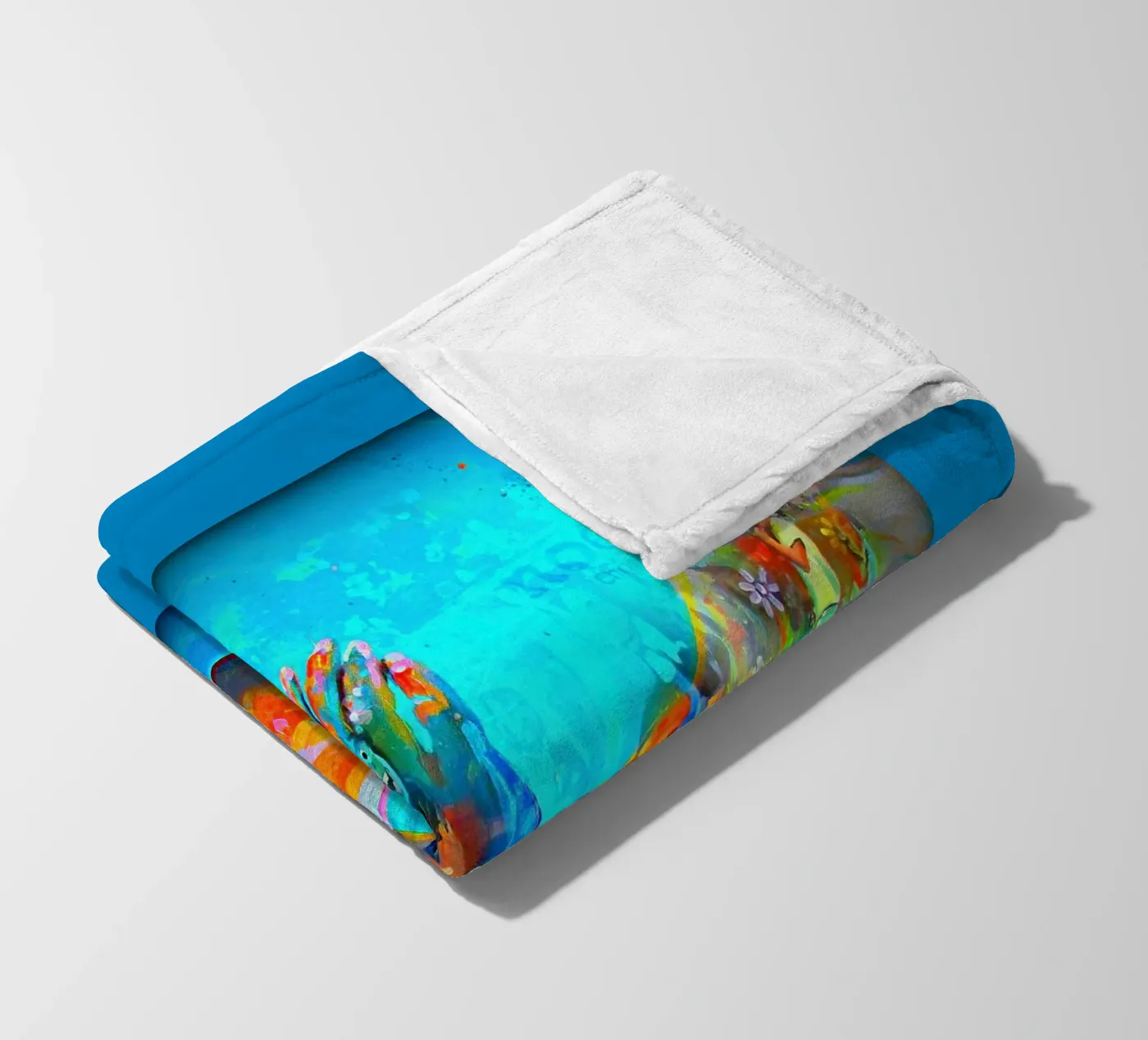 Schwebend Fleecedecke von Happy 😃 Art 🎨 by Christine Schnoell