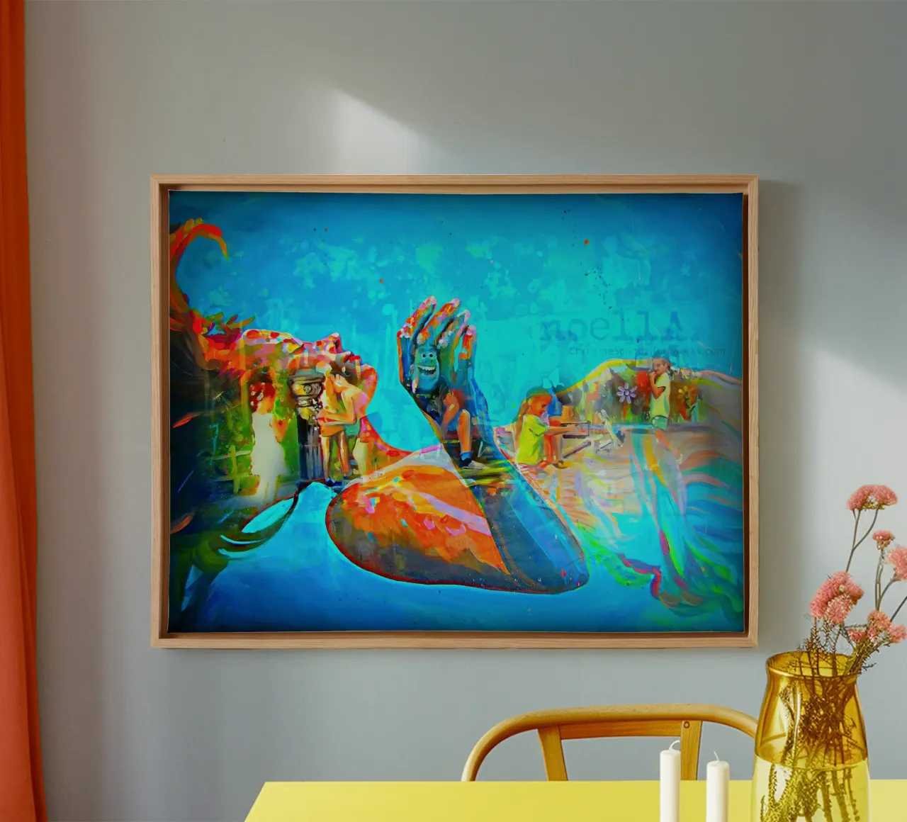 Schwebend canvas van Happy 😃 Art 🎨 by Christine Schnoell