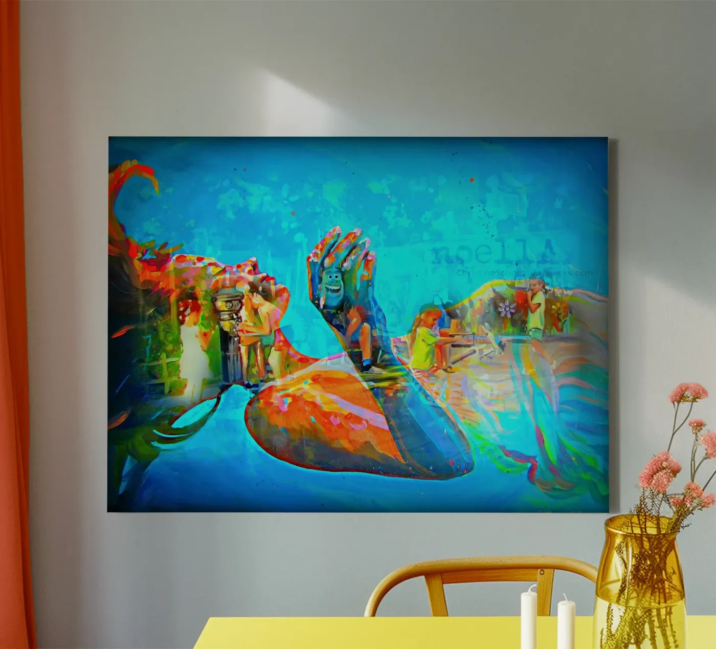 Schwebend canvas by Happy 😃 Art 🎨 by Christine Schnoell