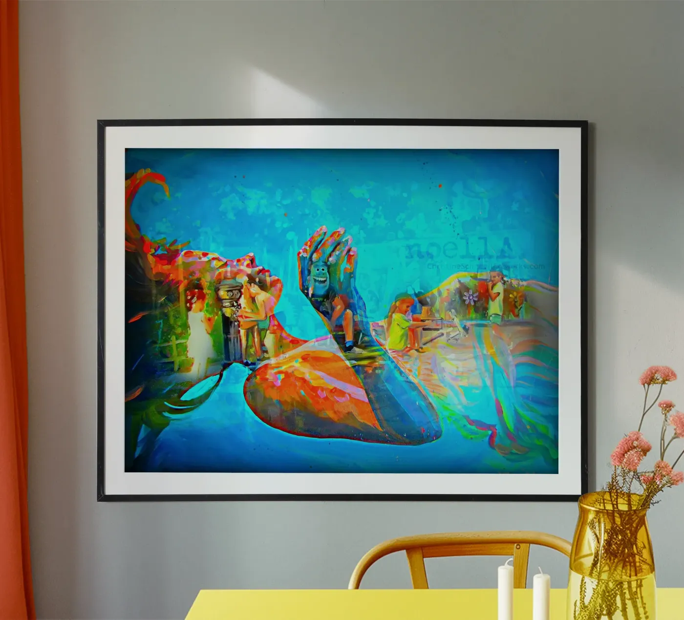 Schwebend Poster von Happy 😃 Art 🎨 by Christine Schnoell