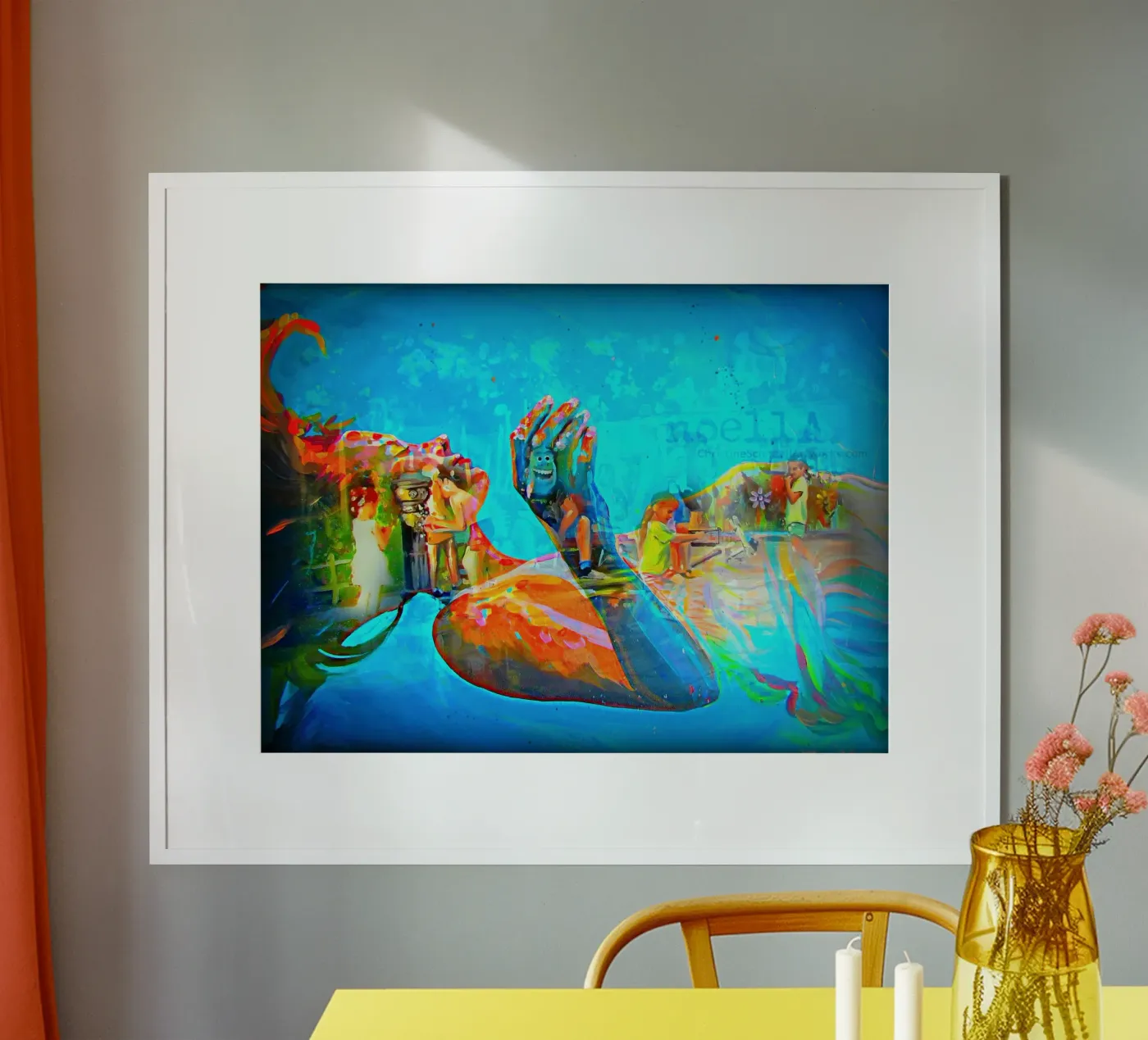 Schwebend Poster von Happy 😃 Art 🎨 by Christine Schnoell