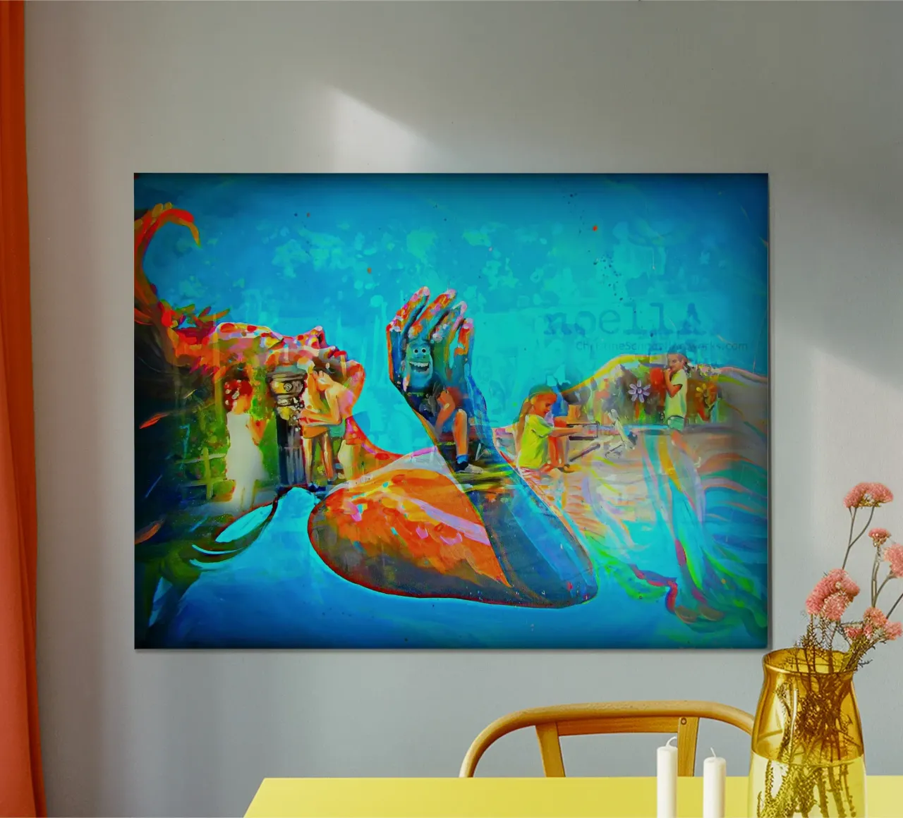 Schwebend poster da Happy 😃 Art 🎨 by Christine Schnoell