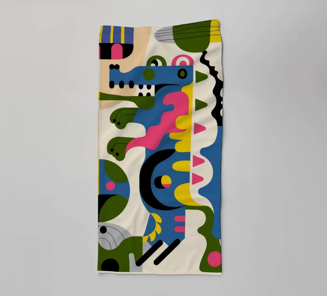 Abstract Shapes towel by Seren Liodra